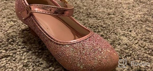 img 1 attached to 💎 Sparkly Princess Toddler Girls' Flats Shoes review by Andargie Waiker