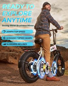 img 1 attached to Experience Ultimate Convenience & Thrills With Gotrax EBE4 20" Folding EBike!