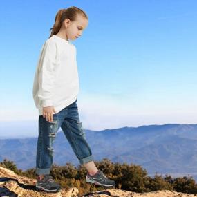 img 2 attached to Stylish And Durable Hiking Shoes For Boys And Girls By Brooman