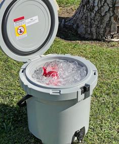 img 1 attached to Xspec 5 Gallon Rotomolded Water Beverage Cooler: The Ultimate Outdoor Ice Chest And Dispenser