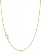 сияйте стильно с колье-цепочкой jewlpire из 18-каратного золота поверх стерлингового серебра - женские ожерелья длиной 14-24 дюйма логотип
