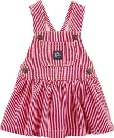 img 2 attached to 👶 Best Overalls for Baby Girls by OshKosh B'Gosh