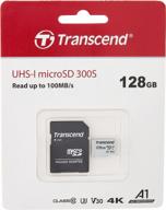 transcend microsdxc memory adapter ts128gusd300s logo