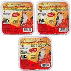 img 4 attached to 🔥 Pine Tree Farms Never Melt Suet Hot Pepper Bird Food: Pack of 3 - Premium Quality Bird Food with Long-lasting Suet Blocks