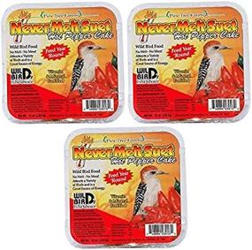 img 2 attached to 🔥 Pine Tree Farms Never Melt Suet Hot Pepper Bird Food: Pack of 3 - Premium Quality Bird Food with Long-lasting Suet Blocks