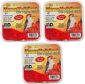 img 1 attached to 🔥 Pine Tree Farms Never Melt Suet Hot Pepper Bird Food: Pack of 3 - Premium Quality Bird Food with Long-lasting Suet Blocks