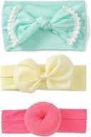 floral headbands set donut bowknot diamond logo