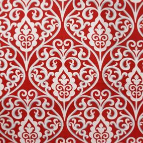 img 2 attached to Vintage Printed Spill Proof Rectangle Polyester Tablecloth For Home & Kitchen - Red And White, 60X104 Inch