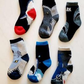 img 5 attached to Cozy And Warm Kids Wool Hiking Socks For Cold Winter Days - 6 Pairs