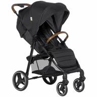 compact all-terrain portable qaba baby stroller wagon with reclining & multi-position footrest - lightweight & collapsible for kids! logo