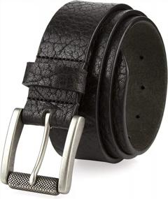 img 3 attached to Authentic American-Made Vintage Leather Belt With Roller Buckle For A Classic Casual Look: 1 1/2" Wide