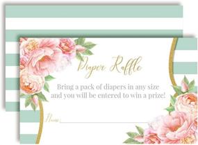 img 4 attached to Watercolor Tickets Showers AmandaCreation Diapers Baby Stationery in Invitations
