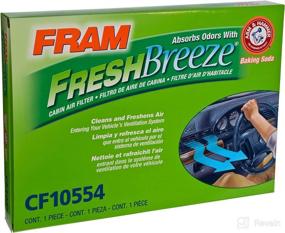 img 1 attached to 🚗 FRAM Fresh Breeze CF10554 Cabin Air Filter for Nissan Vehicles - Arm & Hammer Baking Soda with Long-lasting Freshness