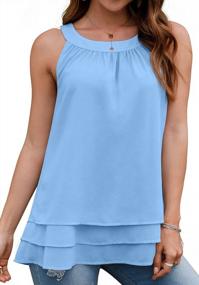 img 3 attached to Fashionable And Comfortable Women'S Halter Sleeveless Tank Tops From GRECERELLE
