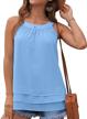fashionable and comfortable women's halter sleeveless tank tops from grecerelle logo