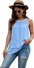 img 2 attached to Fashionable And Comfortable Women'S Halter Sleeveless Tank Tops From GRECERELLE