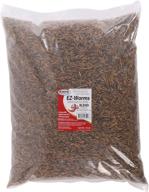 🐛 ez worms: premium blend of dried mealworms & black soldier fly larvae (bsfl) - the ultimate healthy insect treat for chickens, bluebirds, sugar gliders, hedgehogs, squirrels, skunks, reptiles, turtles, and fish logo