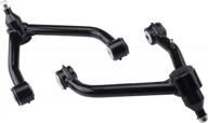 2-4" front upper control arms for 2007-2018 silverado 1500 gmc sierra 1500 with ball joint, 2pcs adaption 2-4" lift suspension kit adjustable control arm for 07-14 yukon avalanche tahoe suburban logo