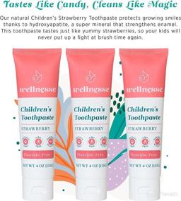 img 3 attached to Wellnesse Childrens Toothpaste Strawberry Hydroxyapatite