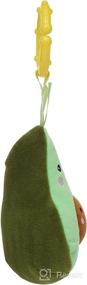 img 2 attached to 🥑 BoostBaby Mini-Apple Farm Avocado Baby Travel Toy with Rattle, Chime, Crinkle Fabric & Teether Clip-on Attachment