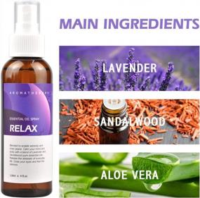img 2 attached to 4 Fl Oz Benatu Aromatherapy Lavender Essential Oil Blend Spray With Sandalwood Multi-Use Mist For Body, Hair, Linens, Car, Fragrant Room Sprays & Pillow Toilet