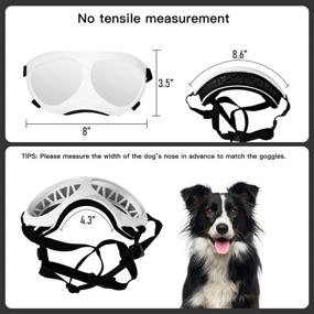 img 3 attached to Southvo Large Breed Dog Goggles - UV 🐶 Protection Sunglasses with Adjustable Straps for Dog Eye Protection