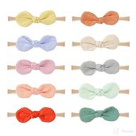 🎀 zysc baby girl headbands and bows: delicate nylon hairbands for newborns, infants, and toddlers logo
