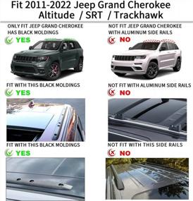 img 3 attached to Enhance Your Jeep Grand Cherokee'S Cargo Capacity With MONOKING Roof Rack Cross Bars - Lightweight Aluminum Racks For Kayaks And Luggage With 180LBS Load Capacity