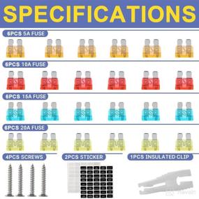 img 3 attached to 🛥️ 12V 12-Way Marine Fuse Block Kit by Haisstronica: Waterproof DC Fuse Block with Warning LED for Boat, Auto, Motorcycle - Enhanced SEO