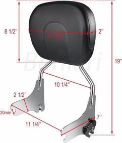 img 3 attached to Benlari Passenger Backrest Compatible 1997 2008