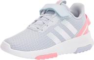 👟 little girls' adidas racer running shoes for unisex athletics логотип