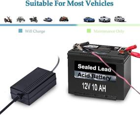 img 1 attached to 🔌 Efficient 2PCS 12V to 14.8V Automatic Lead Acid Battery Charger/Maintainer - 1.2A Trickle Charger for Car, Truck, Boat, Motorcycle, RV, Lawn Tractor