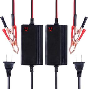 img 4 attached to 🔌 Efficient 2PCS 12V to 14.8V Automatic Lead Acid Battery Charger/Maintainer - 1.2A Trickle Charger for Car, Truck, Boat, Motorcycle, RV, Lawn Tractor