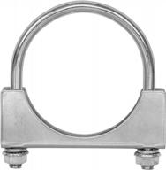 totalflow 3" tf-uz300 zinc plated saddle u-bolt exhaust muffler clamp-3 inch logo