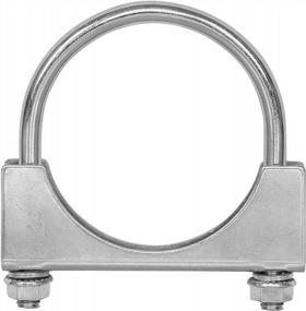 img 4 attached to TOTALFLOW 3" TF-UZ300 Zinc Plated Saddle U-Bolt Exhaust Muffler Clamp-3 Inch