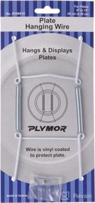 img 1 attached to 🔩 Plymor White Vinyl Finish Wall Mountable Plate Hanger (2 Pack) for 8-10 inch Plates: Secure and Stylish Display Solution