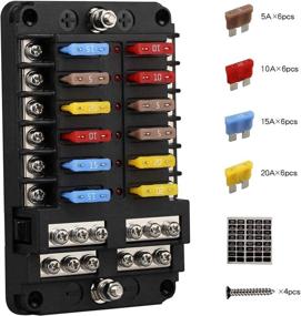 img 4 attached to 12V Marine Fuse Block Automotive