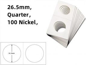 img 1 attached to 200Pcs Coin Collection Supplies - 26.5Mm 2X2 Coin Flips & Holders For Quarter, Nickel.
