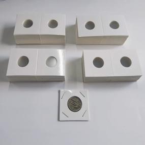 img 4 attached to 200Pcs Coin Collection Supplies - 26.5Mm 2X2 Coin Flips & Holders For Quarter, Nickel.