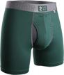 experience comfort and support with 2undr men's power shift 6" boxer briefs logo