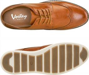 img 2 attached to Step Up Your Style: Vostey Men'S Oxford Wingtips - The Perfect Blend Of Casual And Business Attire
