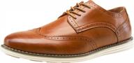 step up your style: vostey men's oxford wingtips - the perfect blend of casual and business attire logo