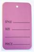 1000 multi colors manila marking hard paper unstrung tag large 1-3/4 x 2-7/8 inches, purple logo
