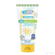 👶🌞 защитный детский солнцезащитный крем trubaby eczema spf 30 от uva/uvb лучей | безопасная формула для чувствительной кожи | без ароматизаторов, натуральные ингредиенты (2 жидкие унции) логотип