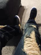 img 1 attached to Stylishly Tattered: Enrica Men'S Straight Fit Distressed Denim Jeans review by Temarquis Lopez