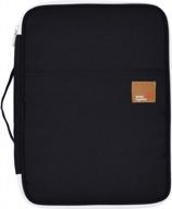 large, slim mygreen universal travel gear organizer/electronics accessories bag - black logo