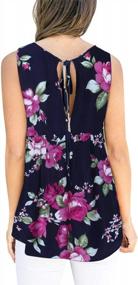 img 3 attached to Flower Power: StyleDome Women'S Sleeveless Swing Tunic Tank Tops For Summer