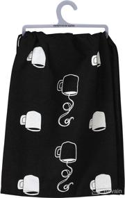img 1 attached to ☕ Primitives by Kathy Coffee Lovers Kitchen Dish Towel - A Serious Tea and Java Enthusiast