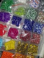 img 1 attached to 9600 Pieces Of Multicolor Glass Seed And Striped Craft Beads Set With Elastic String For DIY Jewellery Making - Includes 24 Colors Of 400Pcs Per 3Mm Bead Size review by Nelson Calafell