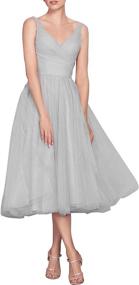 img 4 attached to NaXY Vintage Sleeves Bridesmaid Evening Women's Clothing at Dresses